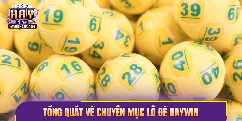 Tổng quát về chuyên mục lô đề Haywin
